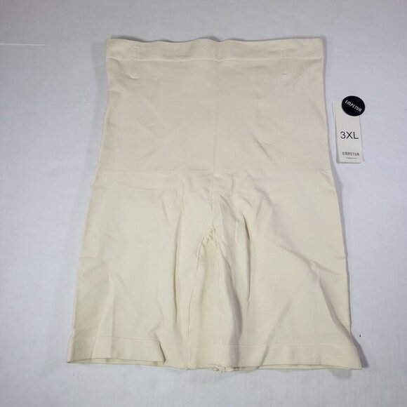Empetua Beige High Waisted Shaper Shorts #55021 Size 3XL - Picture 1 of 4